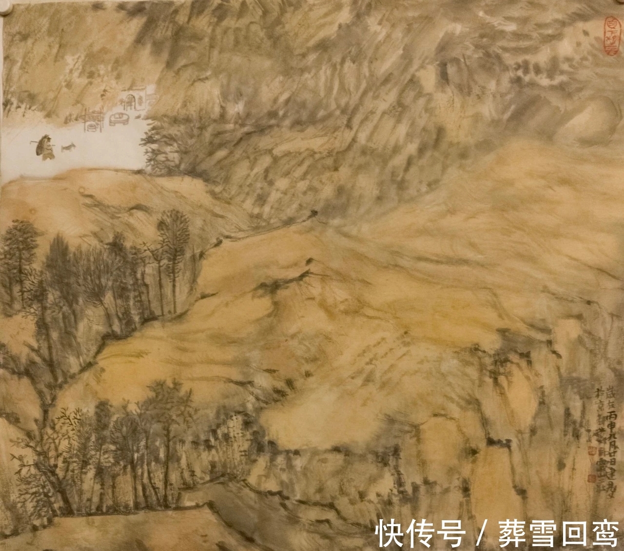 陕西国画院!山水画|他是日本艺术大学的副教授,又是陕西国画院的特聘画家