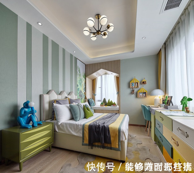 乳胶漆|193平通过形态不一的银杏叶，在空间中营造恬静、悠然环境