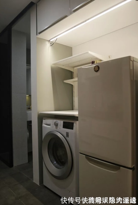 收纳|小户型要这么装,24㎡玄关秒变厨房和洗衣房,收纳翻倍方便实用!