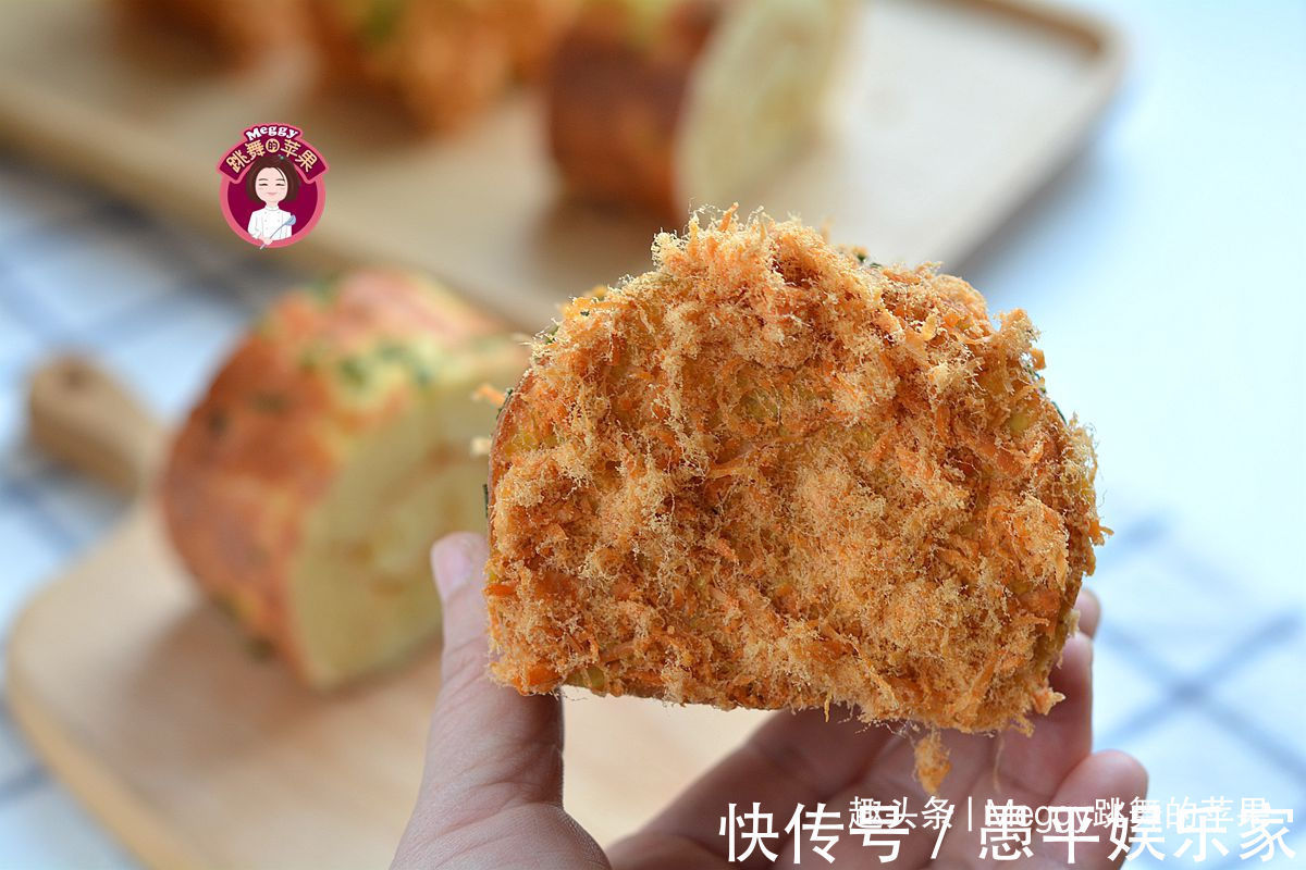 面片|百吃不厌的肉松面包卷，12分钟出炉真省事，早餐可要有口福了