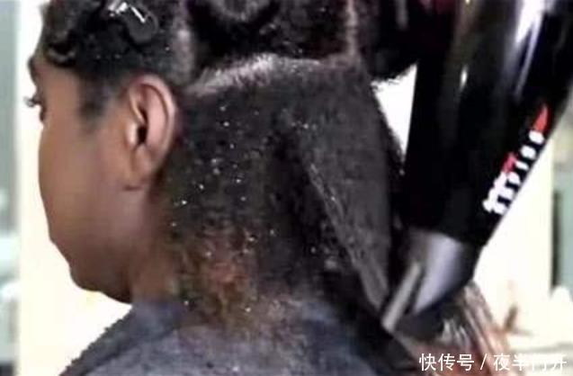 头发|非洲姑娘爆炸头拉直有多难?看完理发师操作过程,忍不住想大笑!