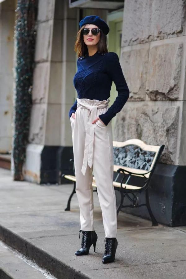  纸袋裤|别老穿阔腿裤了，今年秋冬这4条裤子最流行！