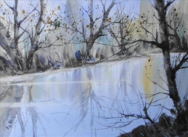 Luis#西班牙现代艺术家Luis Lopez Costea 水彩风景作品欣赏