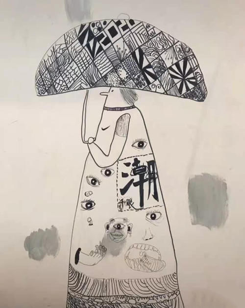 赞不绝口|9岁男孩给客厅墙壁手绘壁纸，来客赞不绝口，网友：老天爷赏饭吃