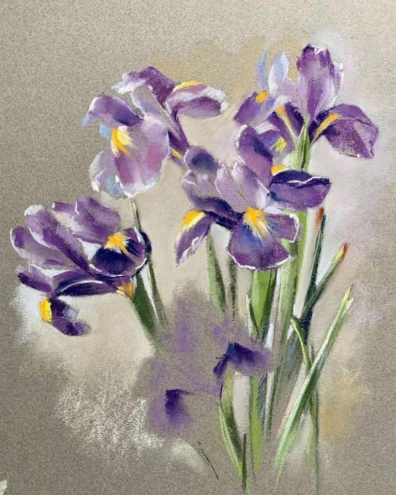 花瓣#太疯狂了!原来用粉笔画画,也可以这么美,简单几招教你,美到邻居羡慕嫉妒