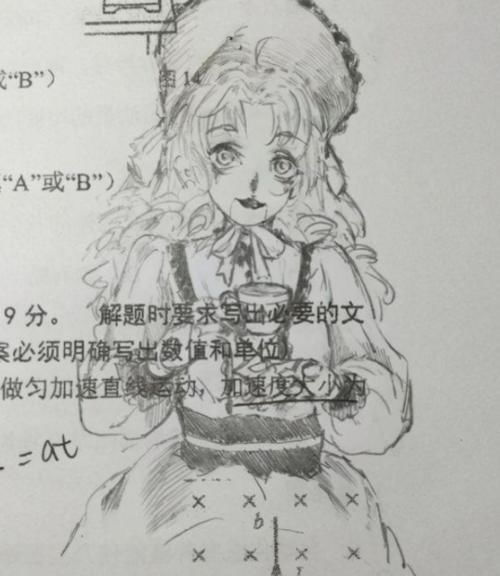 美术#学渣随手涂鸦走红,美术天赋惊艳众人,老师看后也不忍斥责