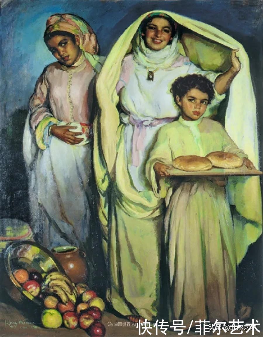 何塞·|西班牙画家何塞·克鲁斯·埃雷拉女性人物油画作品欣赏