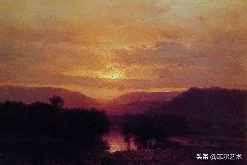 风景|美国新风景画派的先驱画家乔治·英尼斯漂亮的风景油画作品欣赏