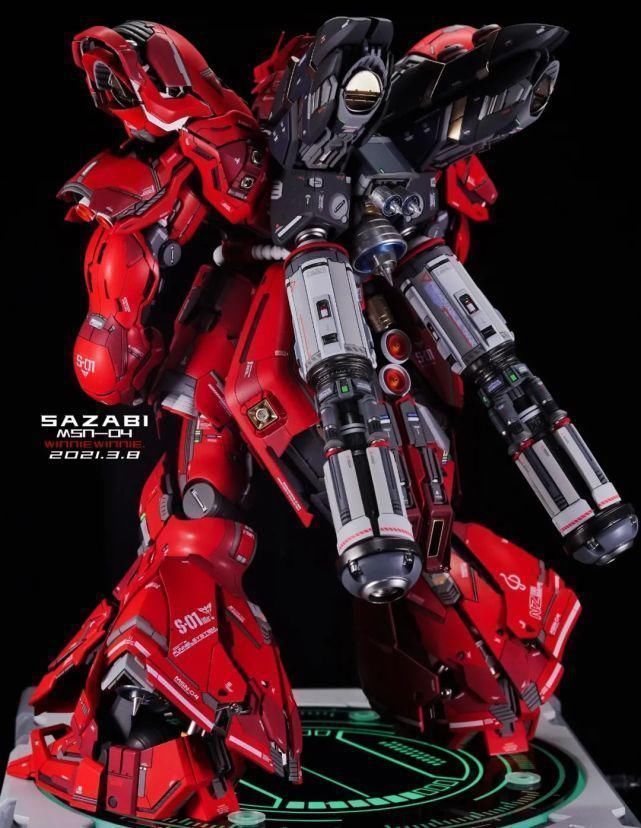 涂装|红如烈焰才是沙扎比真本色,姚沙GK1.0涂装制作