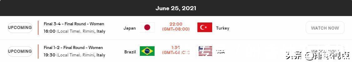 半决赛|2021世界女排联赛半决赛战罢,美国与巴西顺利会师决赛