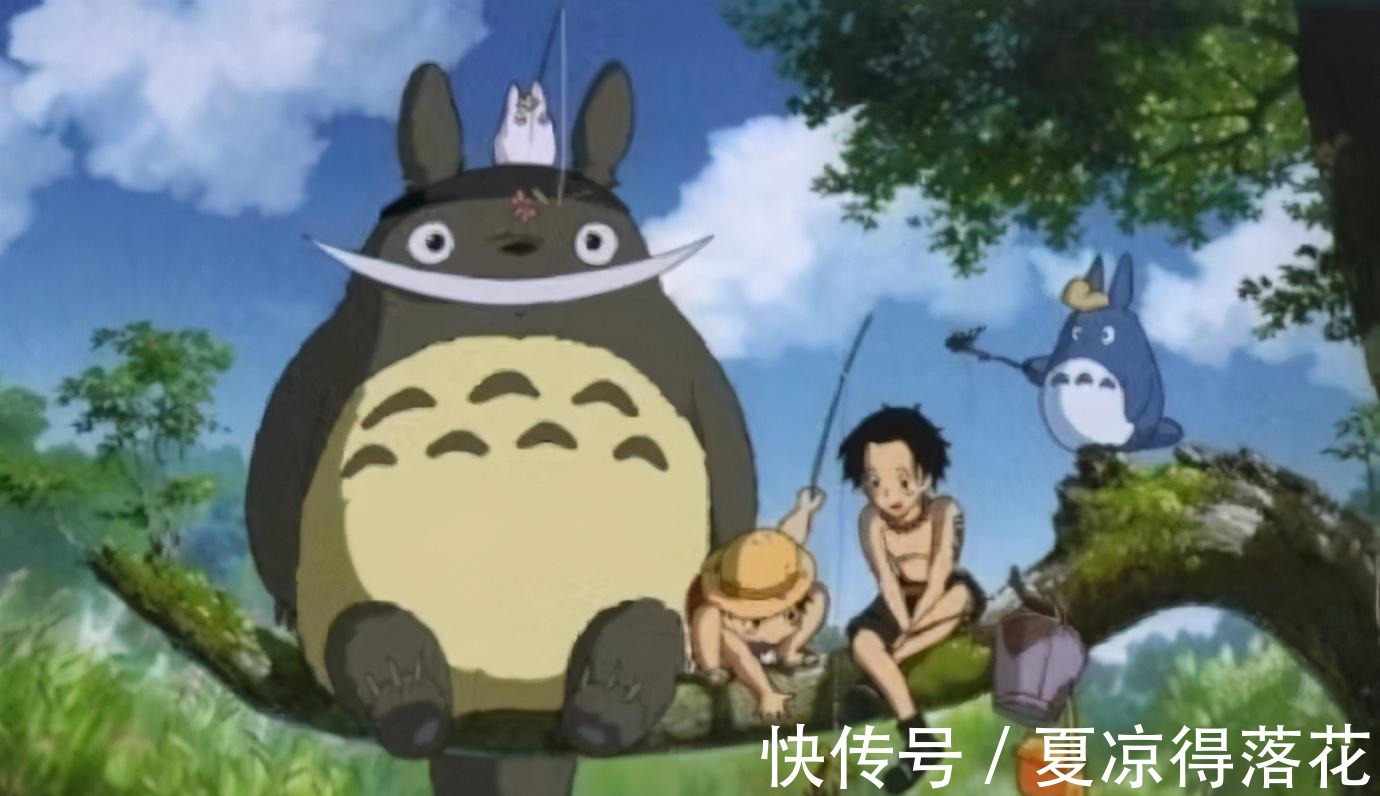 路飞|海贼王与《龙猫》混搭,真的有点别扭,山治看到会难受吧