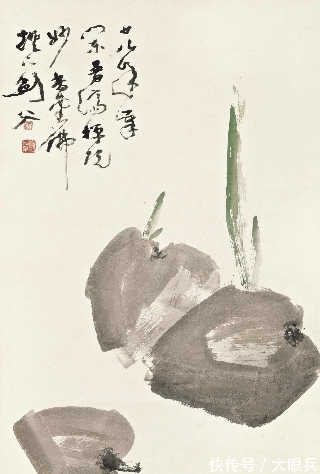 花鸟画@一个著名画派创始人,花鸟画放纵不羁!