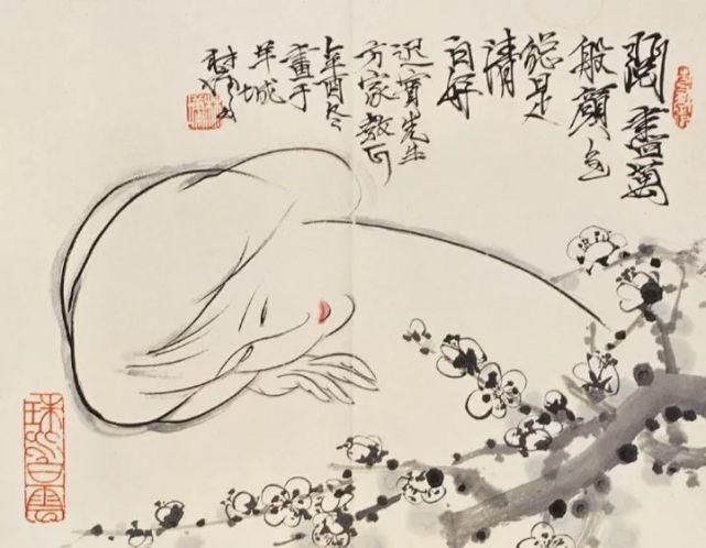 广美教授林墉笔下的女人体国画，俏丽、灵动，勾人魂魄，养眼！
