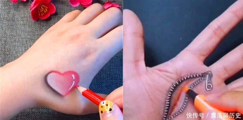 美术生有多神,不用颜料,不用画笔,直接用一把火烧出绝美画作!