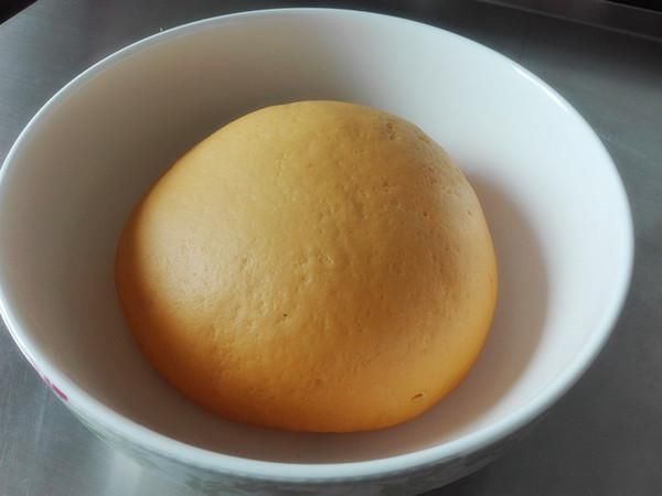 发酵|南瓜心形花卷(一次发酵)