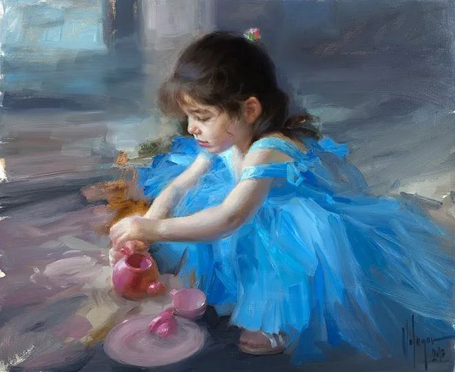 ·沃利戈夫|弗拉基米尔·沃利戈夫 的笔下，夏日繁花，娇媚女子，岁月静好