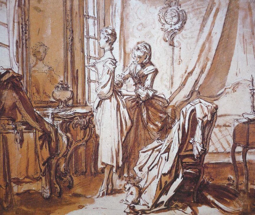 布歇@欧洲艺术家洛可可派代表弗朗索瓦·布歇素描作品欣赏