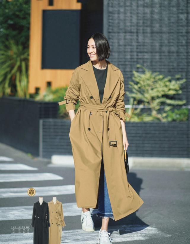 40岁的女人穿衣不用愁，春日多穿风衣才是真时髦，帅气又高级