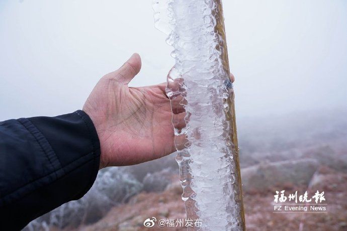 宛若|宛若冰雪仙境！闽侯大湖雪峰村现雨凇景观