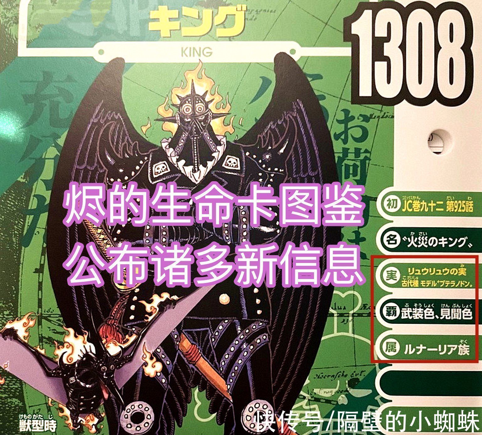 百兽海贼团|海贼王官方情报:烬的实力仅次于凯多,“人兽形态”公布,很恐怖