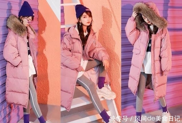 大衣|今年流行的长款羽绒服,再搭配一件卫衣,比大衣好看一百倍!