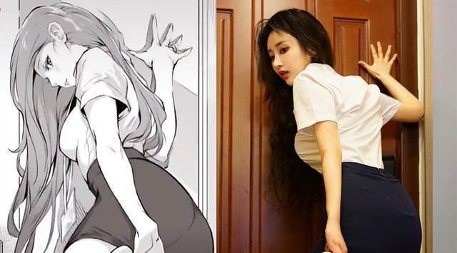 cospl自COSER挑战“漫画腿”之后,又开始了“漫画腰”,网友却说不行