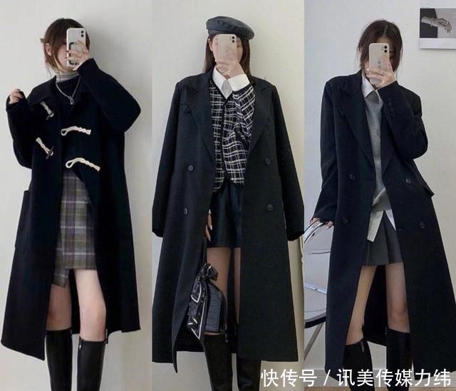 优雅|精致女人的冬日穿搭,用深色系的叠穿法则,穿出优雅知性女人味!