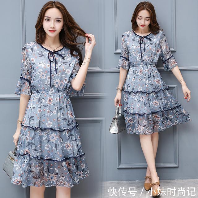 泡泡袖 中长袖连衣裙,30-40岁成熟女性的最爱,穿出端庄典雅好气质