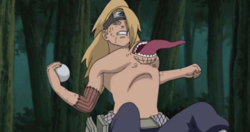 达拉|火影忍者的晓组织中的晓之青龙迪达拉身上为什么有四张嘴?