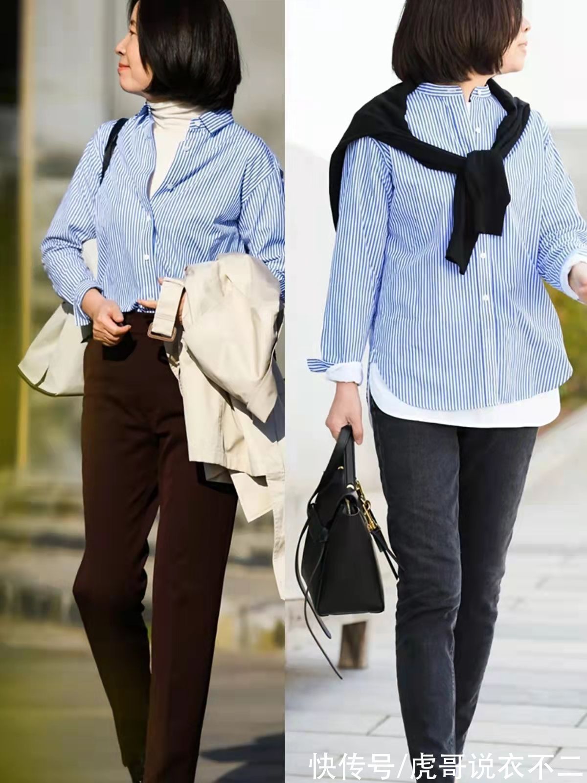 黑色 60岁女人冬季别总穿黑色打底裤,借鉴这组搭配,掌握四个技巧稳赢