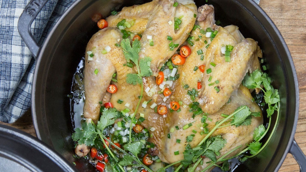 鲜香味美的无水葱油鸡,鼻子都香掉了!