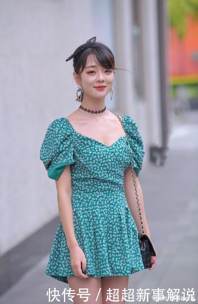 凉鞋|时尚穿搭花色包臀仙女裙搭配凉鞋