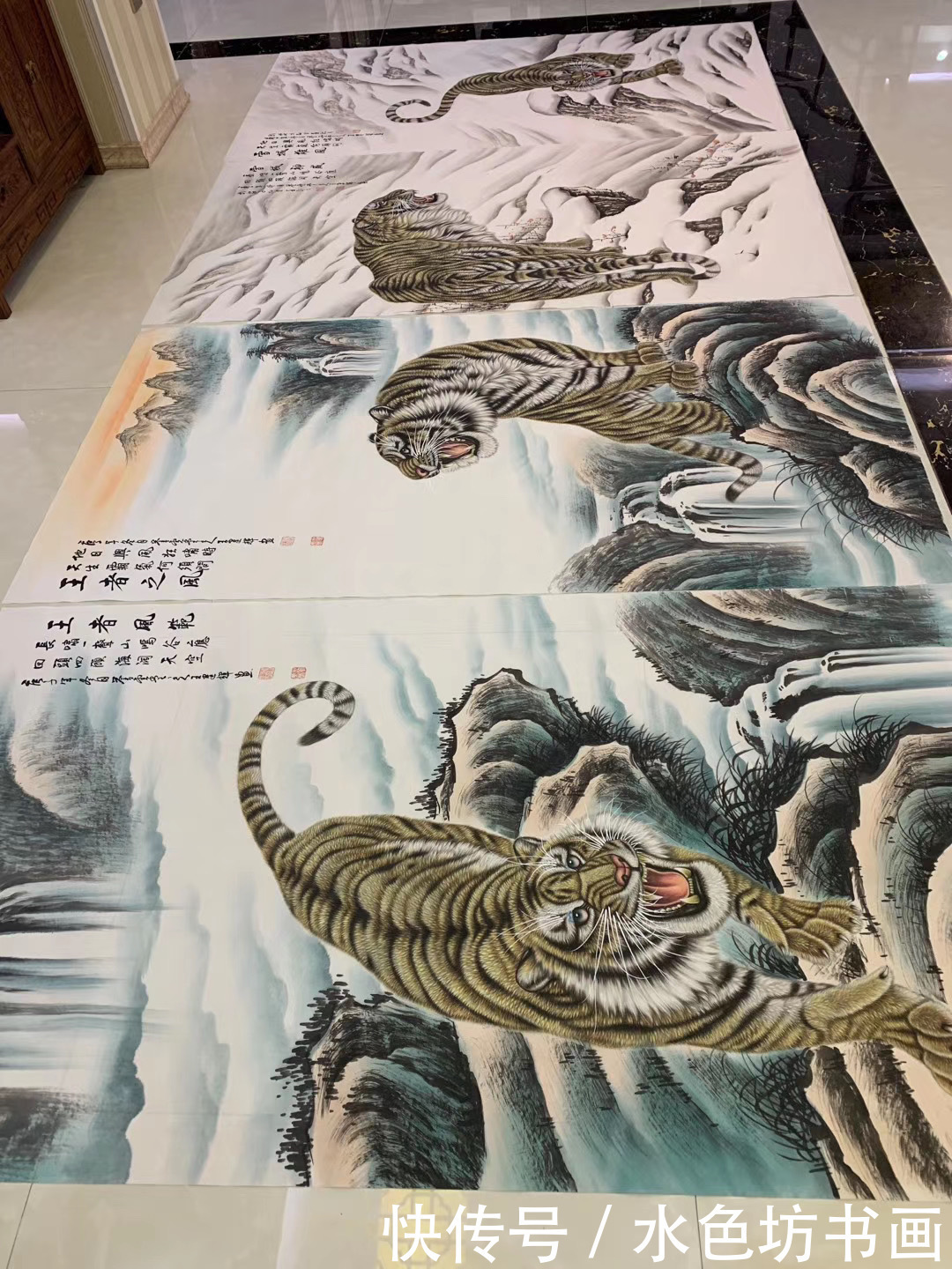 画家专栏 │王建辉——虎卧中堂万事吉祥