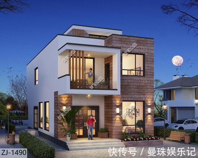 屋顶|面宽窄到仅有7米，农村这样建房，挑空客厅、屋顶晒台全都有