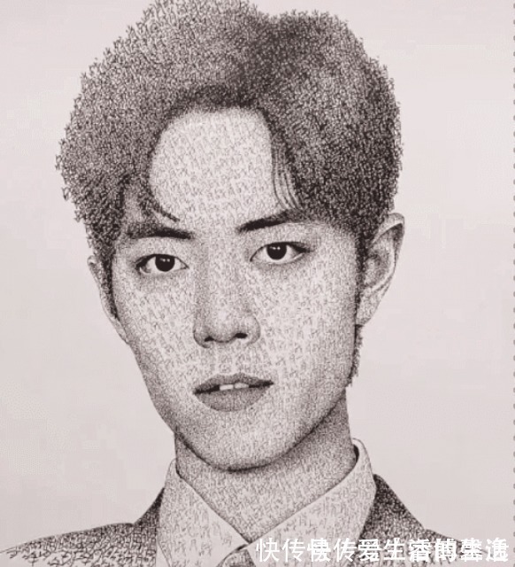 肖战$美术生别出心裁画肖战,以为是闹着玩,看到最后:多少钱我买了