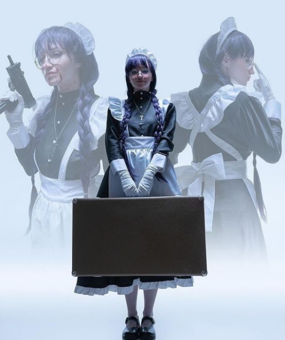 俄罗斯|俄罗斯正妹COS《黑礁》战斗女仆长 反差御姐战力爆炸