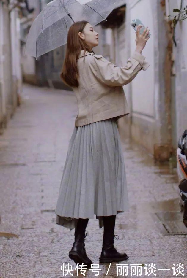 马丁靴的30个穿搭示范,可甜可盐,时髦炸了!