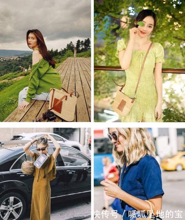 oblique 我和钟楚曦的度假差距 就是这只草编包！