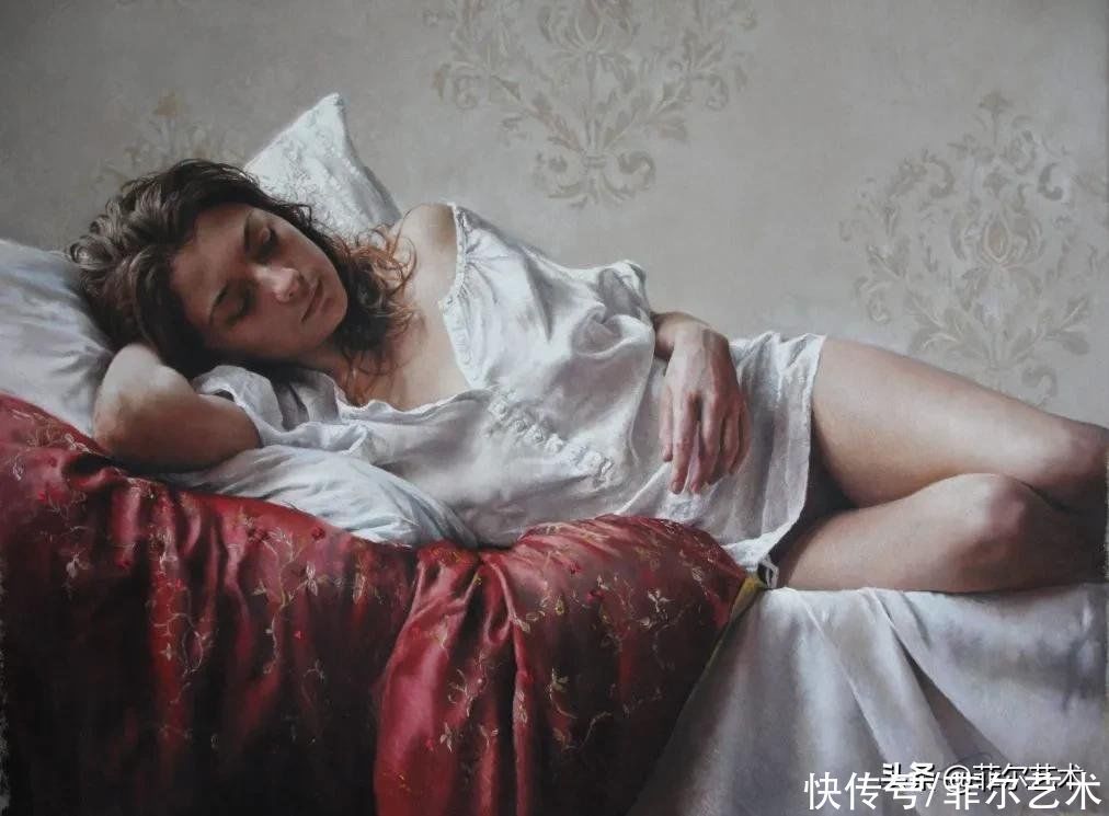 艺术学院$法国女粉彩大师,描绘的女性之美,细腻柔和