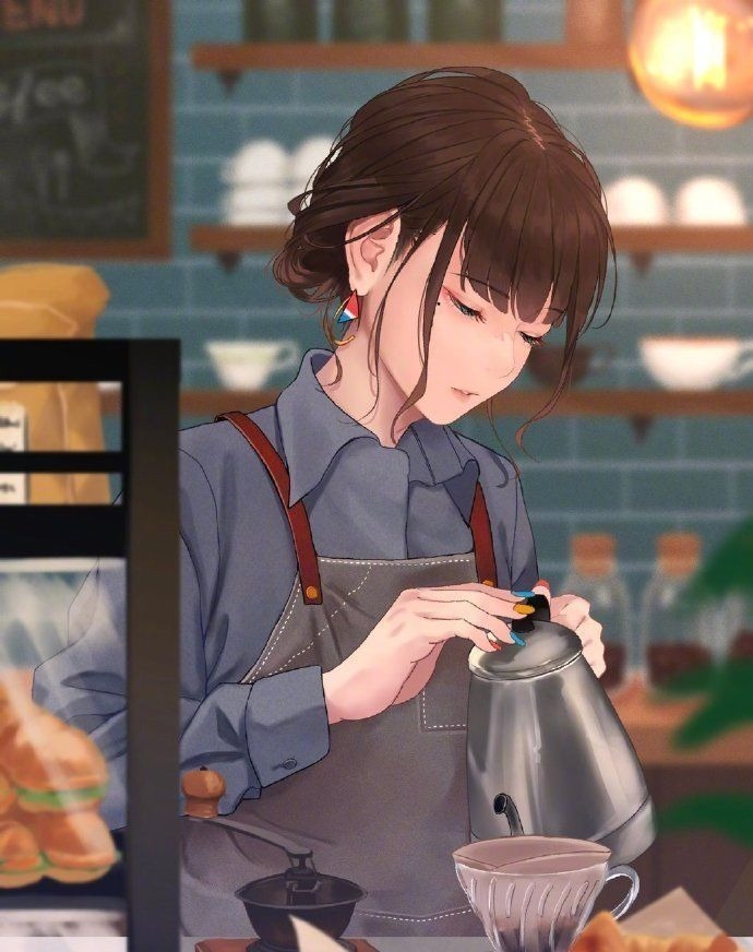 戴上眼镜@总感觉戴上眼镜有一种独特的气质,画师大佬画了一堆这样的妹子