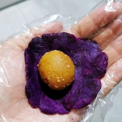 仿蛋黄酥 创意土豆沙拉球#一起土豆沙拉吧#