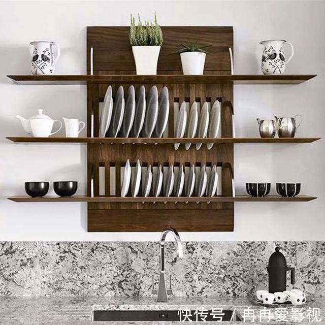 碗碟|碗筷沥水还放水槽?搭配吊柜,设计师没说的妙招,太好用