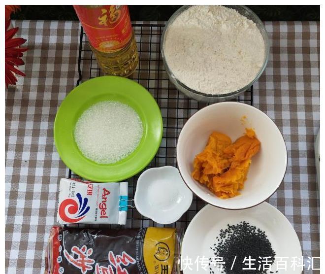 南瓜豆沙包|松软绵甜的南瓜豆沙包,好吃好看、低糖低油、老人孩子都爱吃