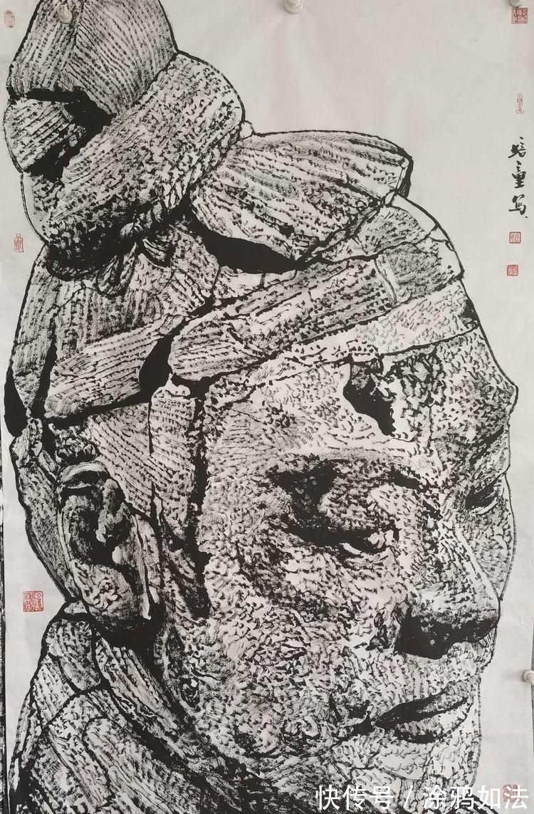 兵马俑|秦始皇兵马俑马培童焦墨组画，震动画坛，有目共赏!