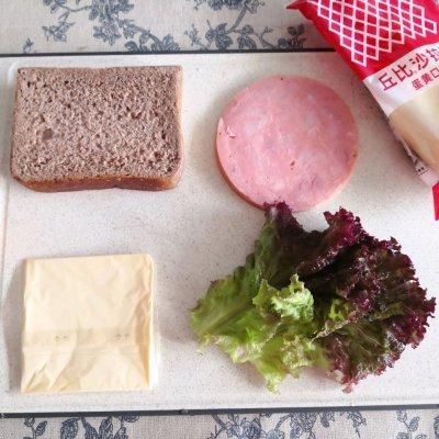 鲜嫩|10分钟出锅的#丘比三明治#火腿三明治，鲜嫩又爽口