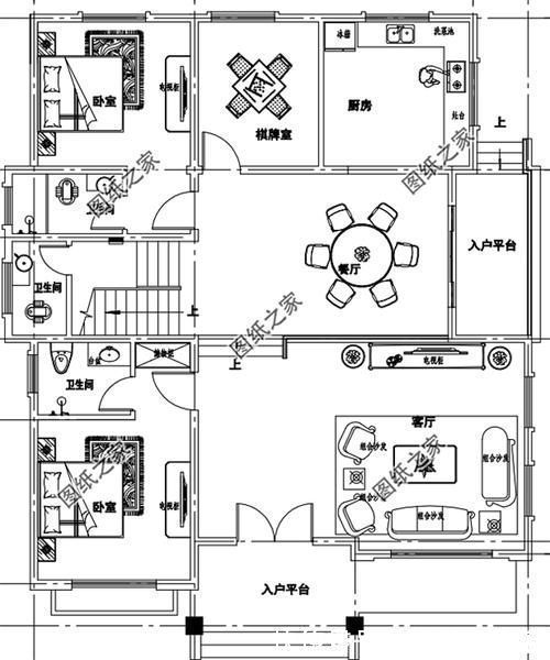 平面图|农村三层自建房平面图,经济实用,谁看了都想建