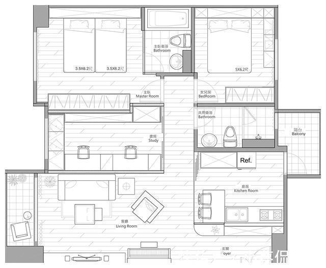 玄关|同样是110㎡的房子,她家精致又充满细节,每天都像在度假!