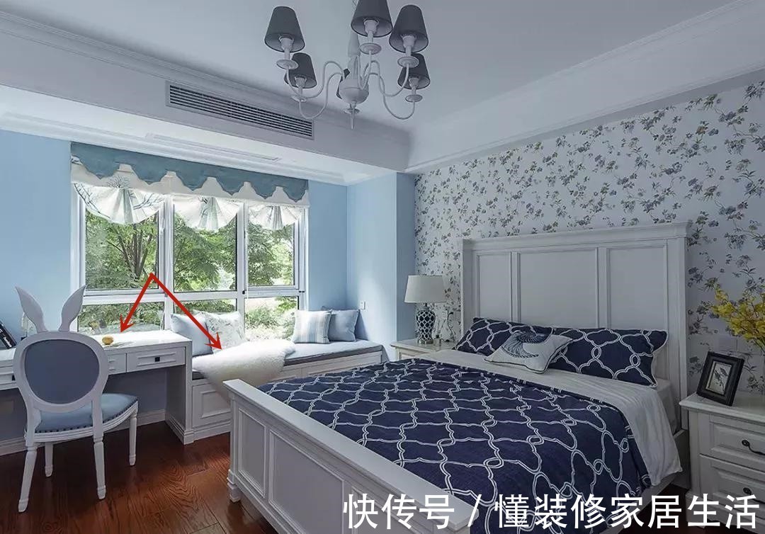 飘窗|设计师教你一招:飘窗两侧打衣柜,收纳翻了倍,还不占卧室面积
