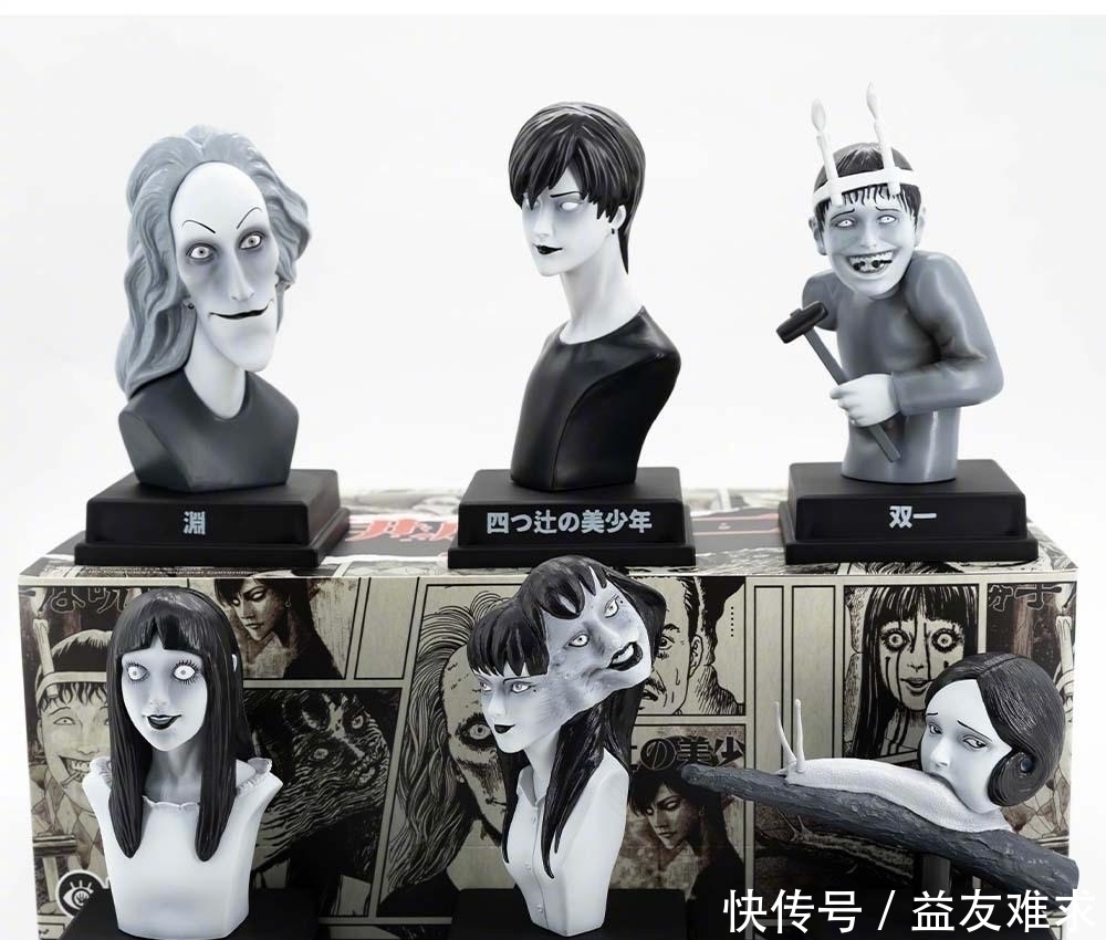 漫画|伊藤润二漫画形象手办,富江采用经典造型,被称为“阴间手办”