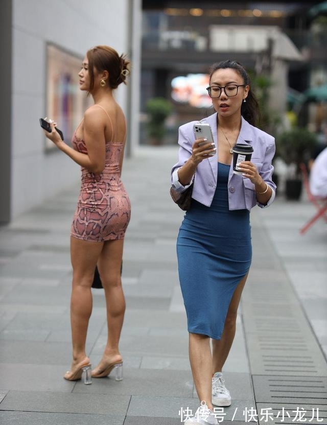 女生 超显高的短款连衣裙穿搭,用心挑选和搭配的女生,增高显瘦